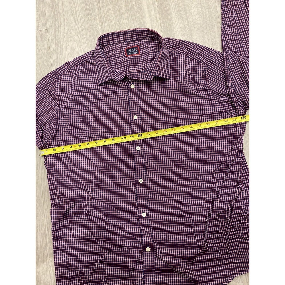 NWT UNTUCKit Mens Red Plaid Long Sleeve Performance Button Up Shirt Size XXL 2XL - Picture 5 of 8